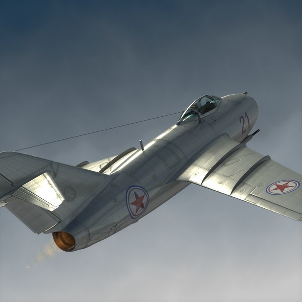 3d mig-15 cockpit pilot model - MiG-15... by luki82