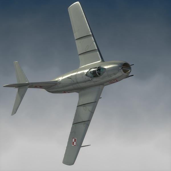 3d mig-15 cockpit pilot model - MiG-15... by luki82
