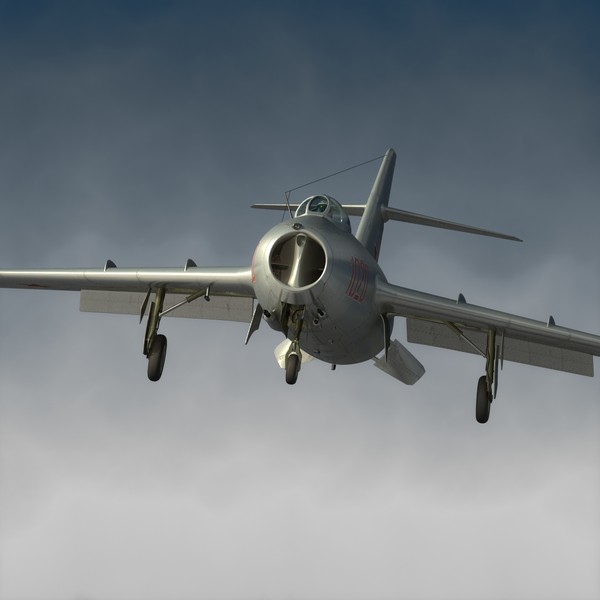 3d mig-15 cockpit pilot model - MiG-15... by luki82