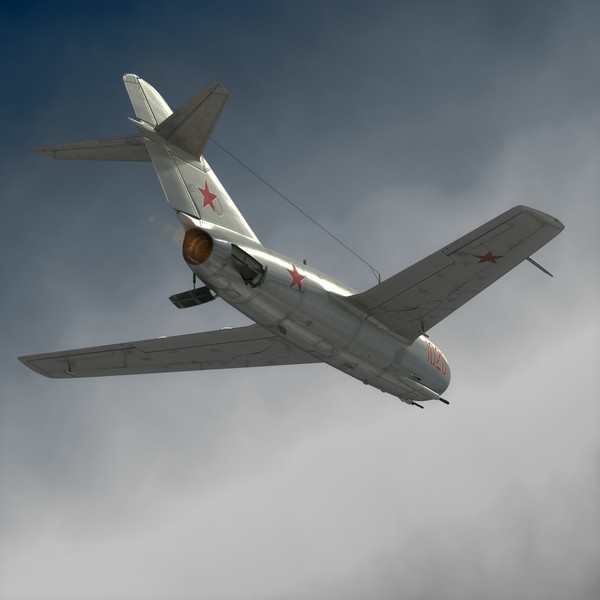 3d mig-15 cockpit pilot model - MiG-15... by luki82