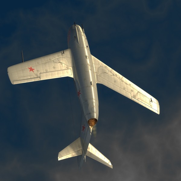 3d mig-15 cockpit pilot model - MiG-15... by luki82