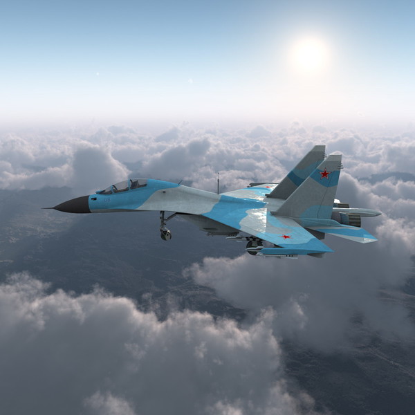 3d model of russian sukhoi su-30 aircraft - Russian Fighter Aircraft Sukhoi Su-30... by 3d_molier