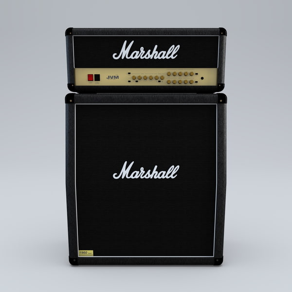 3d model marshall jvm 210h amplifier - Guitar Amplifier Marshall JVM 210H Set... by 3d_molier