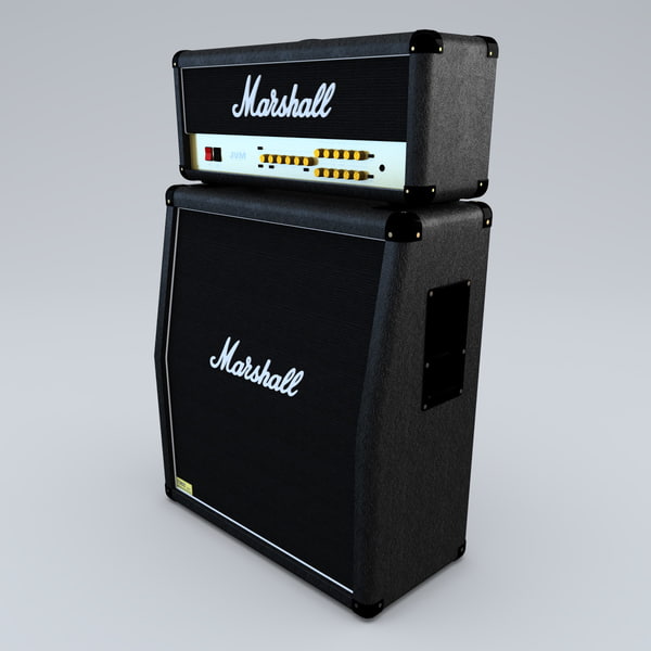 3d model marshall jvm 210h amplifier - Guitar Amplifier Marshall JVM 210H Set... by 3d_molier