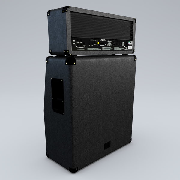 3d model marshall jvm 210h amplifier - Guitar Amplifier Marshall JVM 210H Set... by 3d_molier