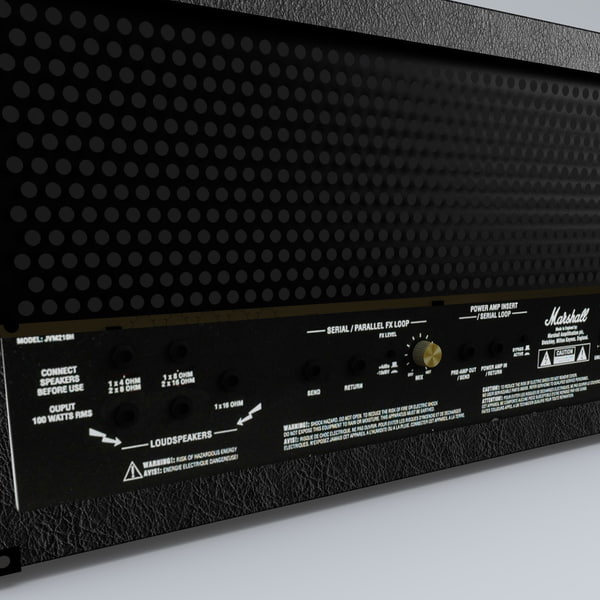 3d model marshall jvm 210h amplifier - Guitar Amplifier Marshall JVM 210H Set... by 3d_molier