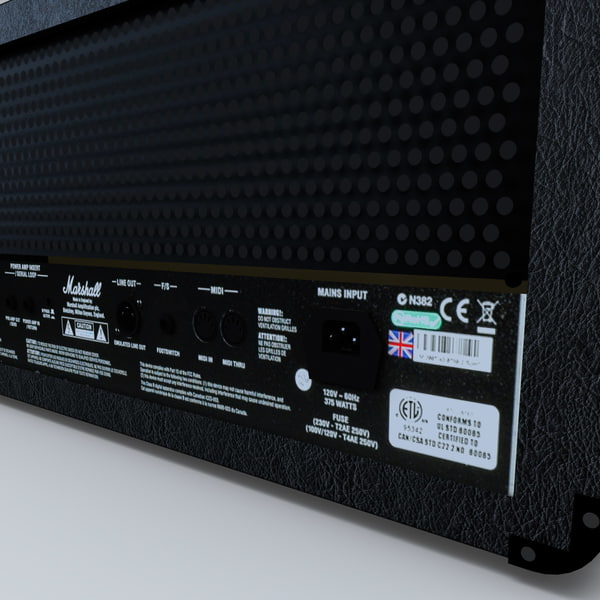 3d model marshall jvm 210h amplifier - Guitar Amplifier Marshall JVM 210H Set... by 3d_molier