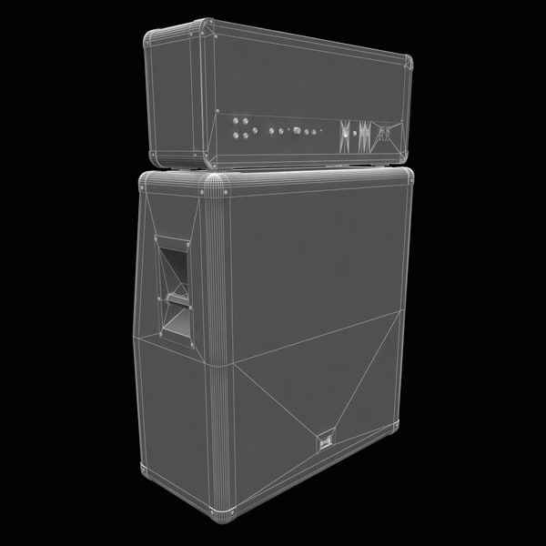 3d model marshall jvm 210h amplifier - Guitar Amplifier Marshall JVM 210H Set... by 3d_molier