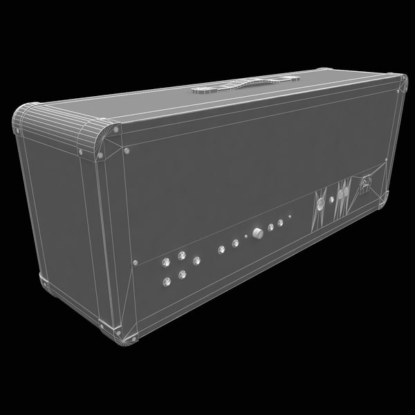 3d model marshall jvm 210h amplifier - Guitar Amplifier Marshall JVM 210H Set... by 3d_molier