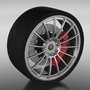 3d tire lp540 sl car rim model