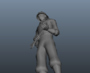 rigged worker 3d model