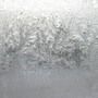 frozen flower ornament on window