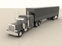 truck trailer semi 3d max