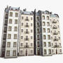 tileable classical houses 5m obj