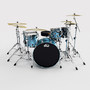 drum kit cymbals 3d model