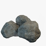 3d model pebble boulder