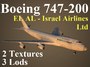 boeing 747-200 ely 3d model