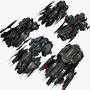 3ds max 5 battleship fighters