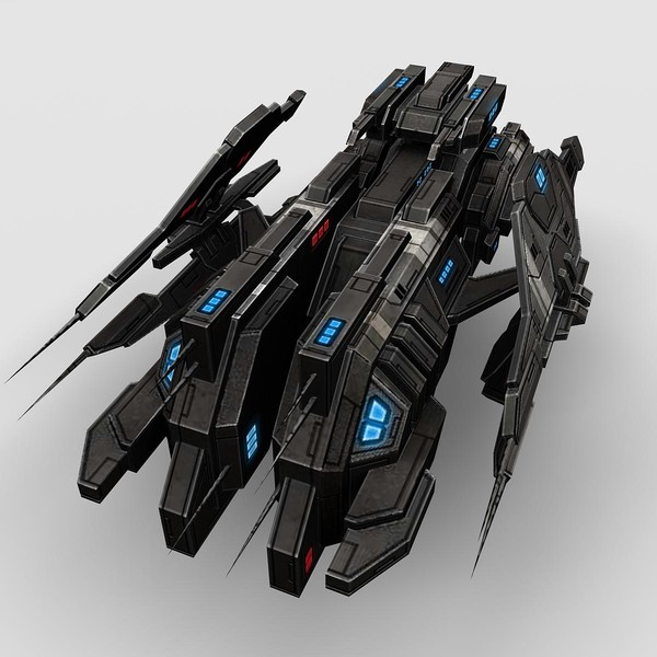 3ds max 5 battleship fighters - 5_Battleship_Fighters... by Angryfly