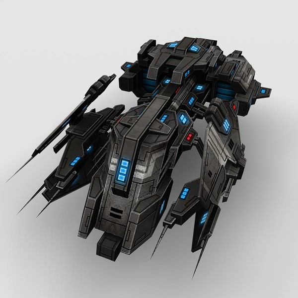 3ds max 5 battleship fighters - 5_Battleship_Fighters... by Angryfly