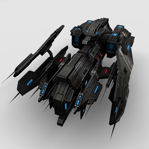 3ds max 5 battleship fighters - 5_Battleship_Fighters... by Angryfly