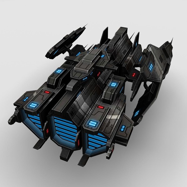 fi ship fighter 3d 3ds - Battleship_Fighter_1... by Angryfly
