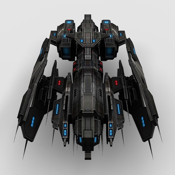 fi ship fighter 3d 3ds - Battleship_Fighter_1... by Angryfly