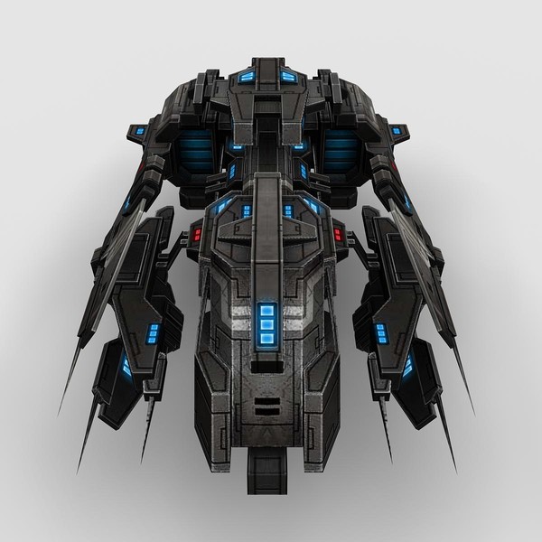 3ds max 5 battleship fighters - 5_Battleship_Fighters... by Angryfly