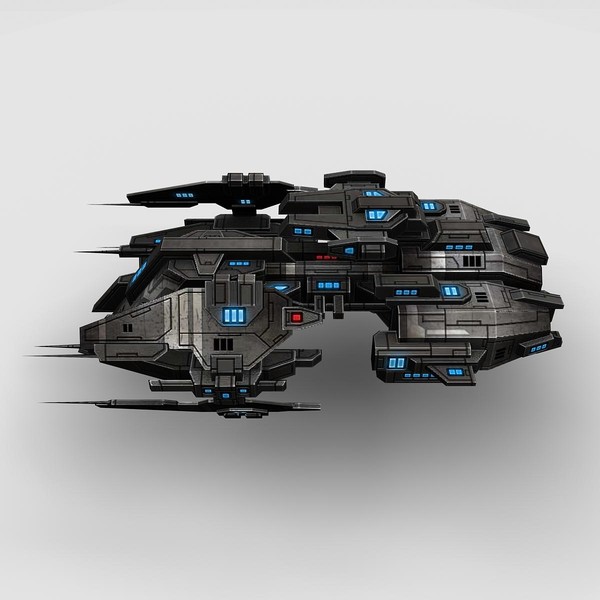 fi ship fighter 3d max - Battleship_Fighter_2... by Angryfly