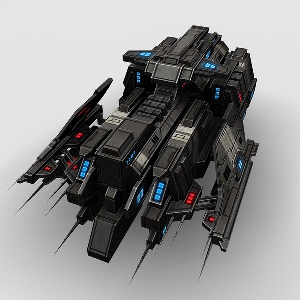 3ds max 5 battleship fighters - 5_Battleship_Fighters... by Angryfly