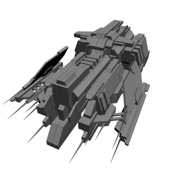 3ds max 5 battleship fighters - 5_Battleship_Fighters... by Angryfly