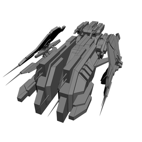 3ds max 5 battleship fighters - 5_Battleship_Fighters... by Angryfly