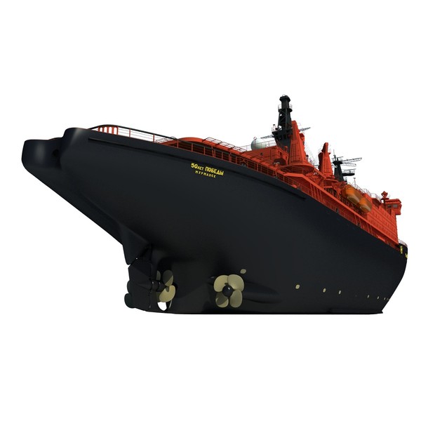 3d max ns 50 let pobedy - NS 50 Let Pobedy, nuclear icebreaker... by ArcticWind