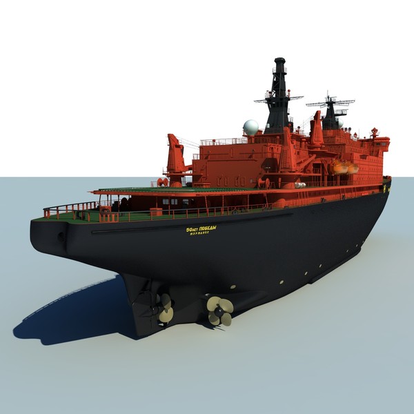 3d max ns 50 let pobedy - NS 50 Let Pobedy, nuclear icebreaker... by ArcticWind