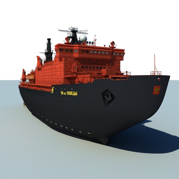 3d max ns 50 let pobedy - NS 50 Let Pobedy, nuclear icebreaker... by ArcticWind