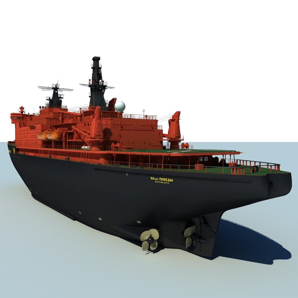 3d max ns 50 let pobedy - NS 50 Let Pobedy, nuclear icebreaker... by ArcticWind