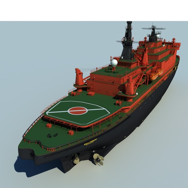 3d max ns 50 let pobedy - NS 50 Let Pobedy, nuclear icebreaker... by ArcticWind