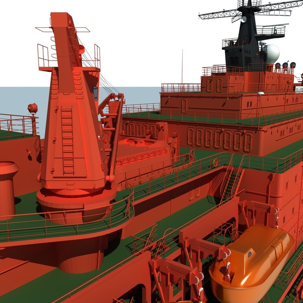3d max ns 50 let pobedy - NS 50 Let Pobedy, nuclear icebreaker... by ArcticWind