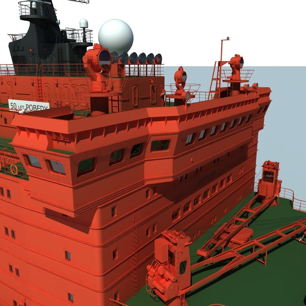 3d max ns 50 let pobedy - NS 50 Let Pobedy, nuclear icebreaker... by ArcticWind