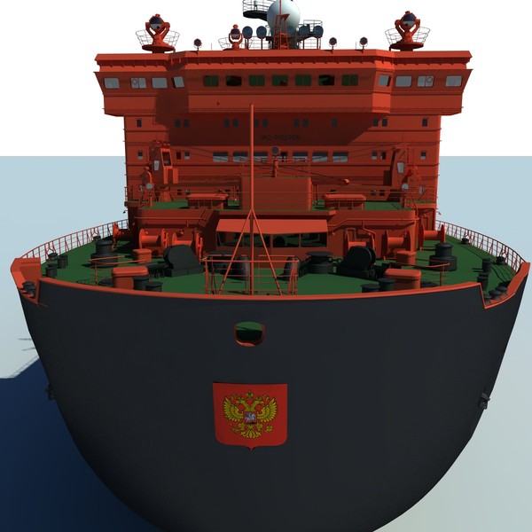 3d max ns 50 let pobedy - NS 50 Let Pobedy, nuclear icebreaker... by ArcticWind