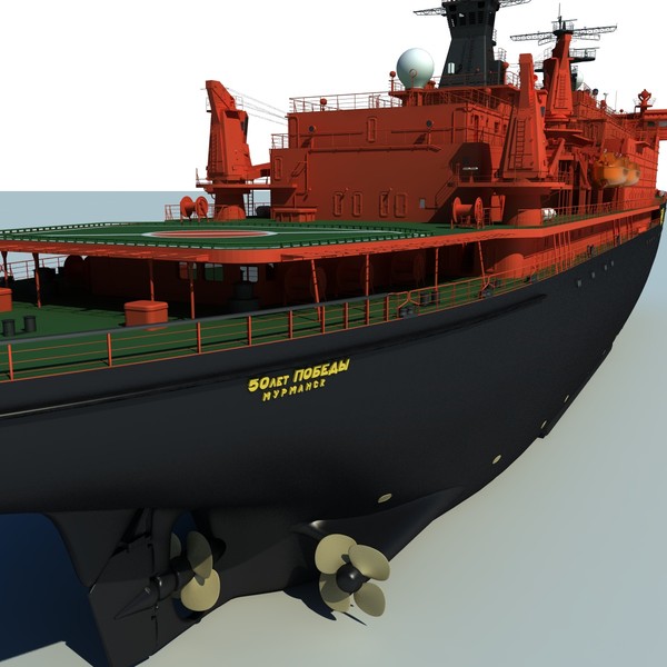 3d max ns 50 let pobedy - NS 50 Let Pobedy, nuclear icebreaker... by ArcticWind