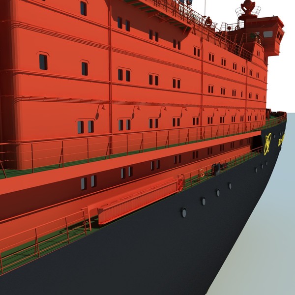 3d max ns 50 let pobedy - NS 50 Let Pobedy, nuclear icebreaker... by ArcticWind
