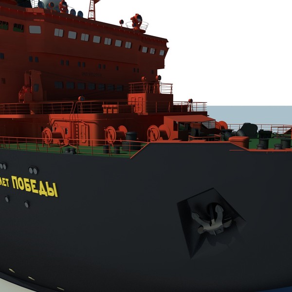 3d max ns 50 let pobedy - NS 50 Let Pobedy, nuclear icebreaker... by ArcticWind