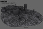 industrial asteroid facility 3d model