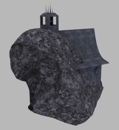 space church asteroid 3d 3ds - Church Asteroid... by SolCommand