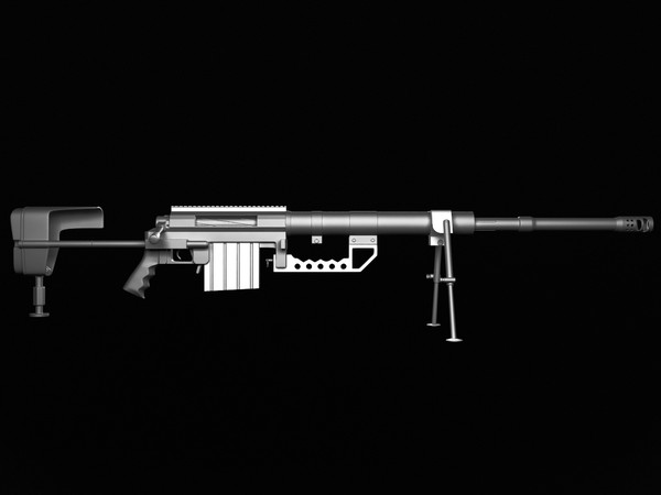 3ds max cheytac m200 intervention - CheyTac M200 Intervention... by 3DCreateRus