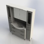 furniture bathroom bed 1600 3d model