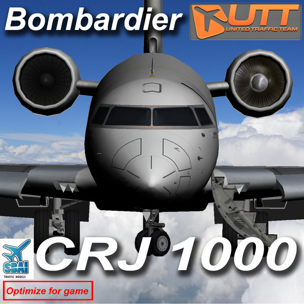 Bombardier CRJ-1000 3D Models