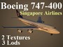 boeing 747-400 sia 3d model