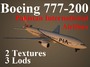3d model boeing 777-200 pia